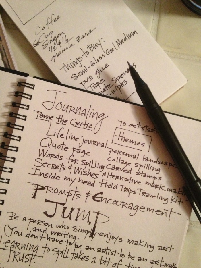 Art journaling discussion with self...